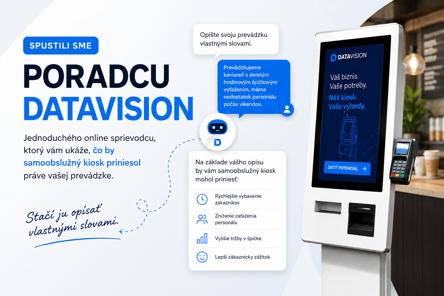Spustili sme poradcu – zistite, čo by vám kiosk priniesol